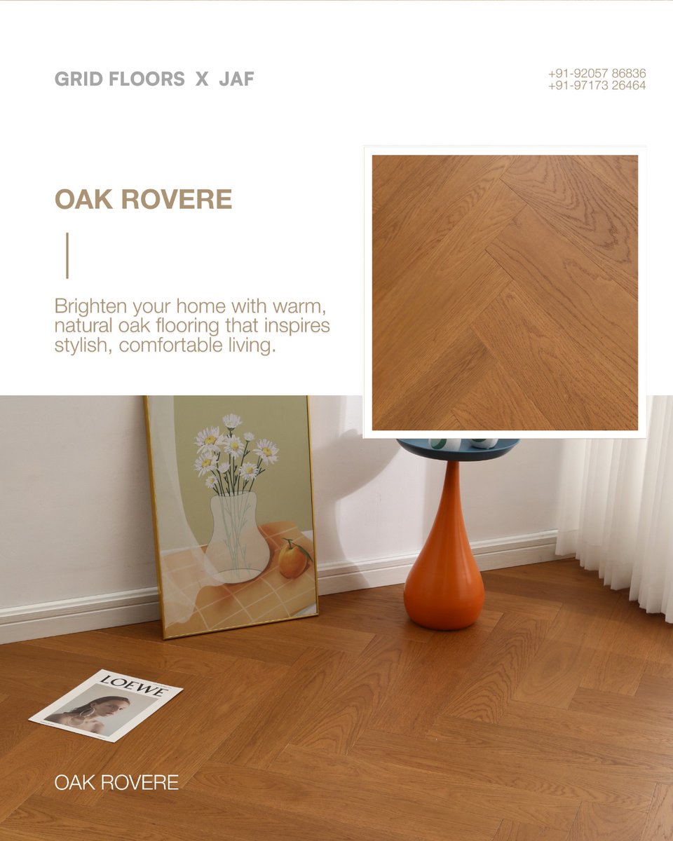 Gridfloor's tweet photo. Transform your home with the Herringbone Collection where style meets sophistication.Elegant wooden flooring shades that bring warmth, luxury, and timeless design to every room.Perfect for both modern and classic interiors 
#EngineeredWood #InteriorDesign #HomeDecor #ModernHomes https://t.co/ZpD5GaIj4i