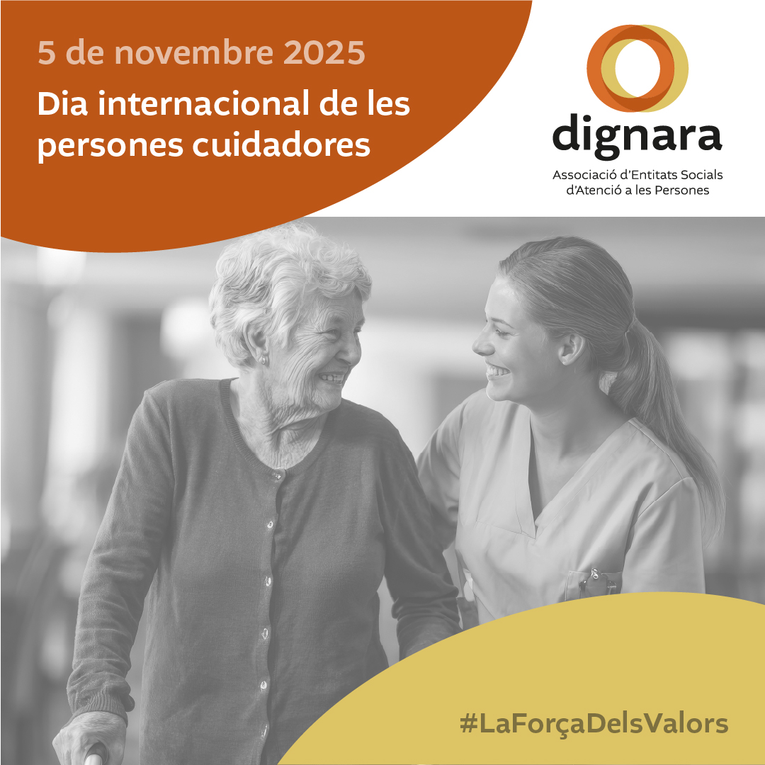 DignaraOrg's tweet image. 💛 5 de novembre celebrem el Dia Internacional de les Persones Cuidadores.
A Dignara volem reconèixer i agrair la tasca de totes les persones cuidadores. Totes elles comparteixen un mateix valor: cuidar amb dignitat.
Avui, i cada dia, dignifiquem la cura.

#GraciasPorCuidar