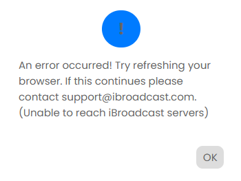 nerd_built's tweet image. Hey @iBroadcastMedia something&apos;s wrong.