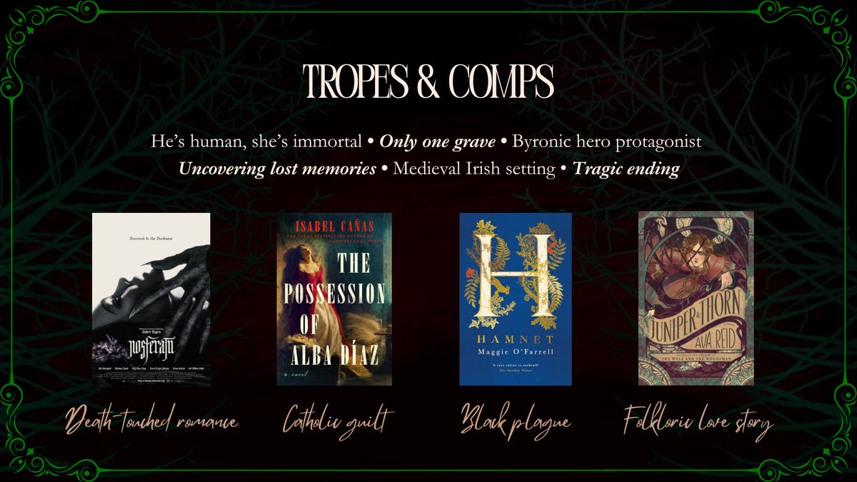 ahirschwrites's tweet image. #AgentsGuide to my upmarket #gothic #horror novel, THE BANSHEE OF CLAN MURTAGH 🖤

🇮🇪Medieval Ireland
🥀Doomed romance
☠️The black plague
💌2025 #SmoochPit Mentee

#questpit #W #A #H #HF