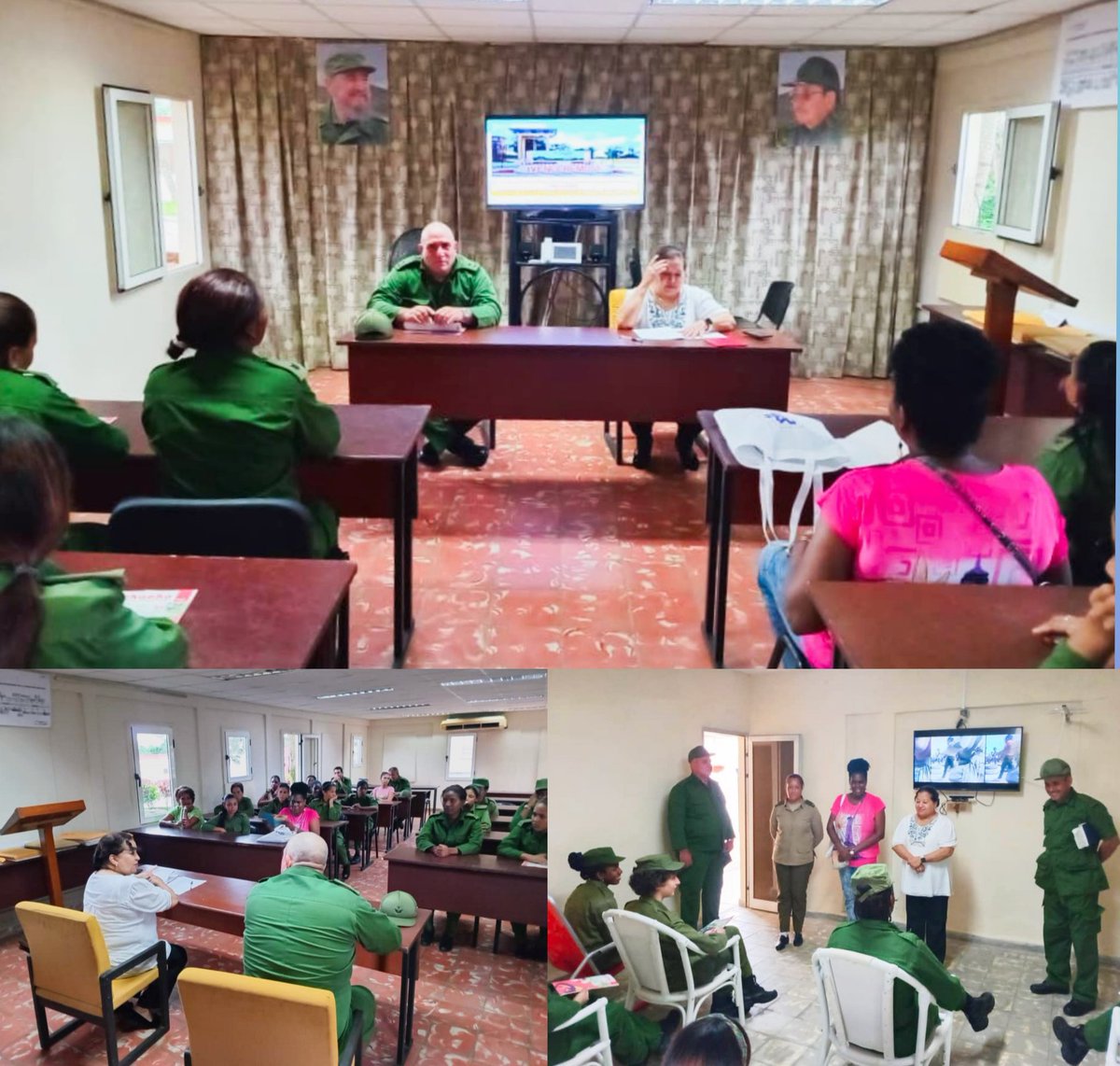 ‼️Con la presencia de Teresa Amarelle Boué, Presidenta de la Federación de Mujeres Cubanas, se desarrolló un emotivo encuentro con jóvenes que cumplen el Servicio Militar Voluntario Femenino y oficiales de una unidad de Defensa Antiaérea.

#FARCuba #MujeresEnRevolucion