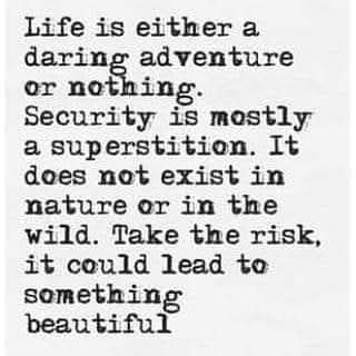 Happy Wednesday!!!
How You Living? You can’t discover new oceans unless you have the courage to lose sight of the shore. NEVER be afraid to take chances.  How will you know if it’s the right decision if you never make it?!

 Keep Pushing FORWARD!