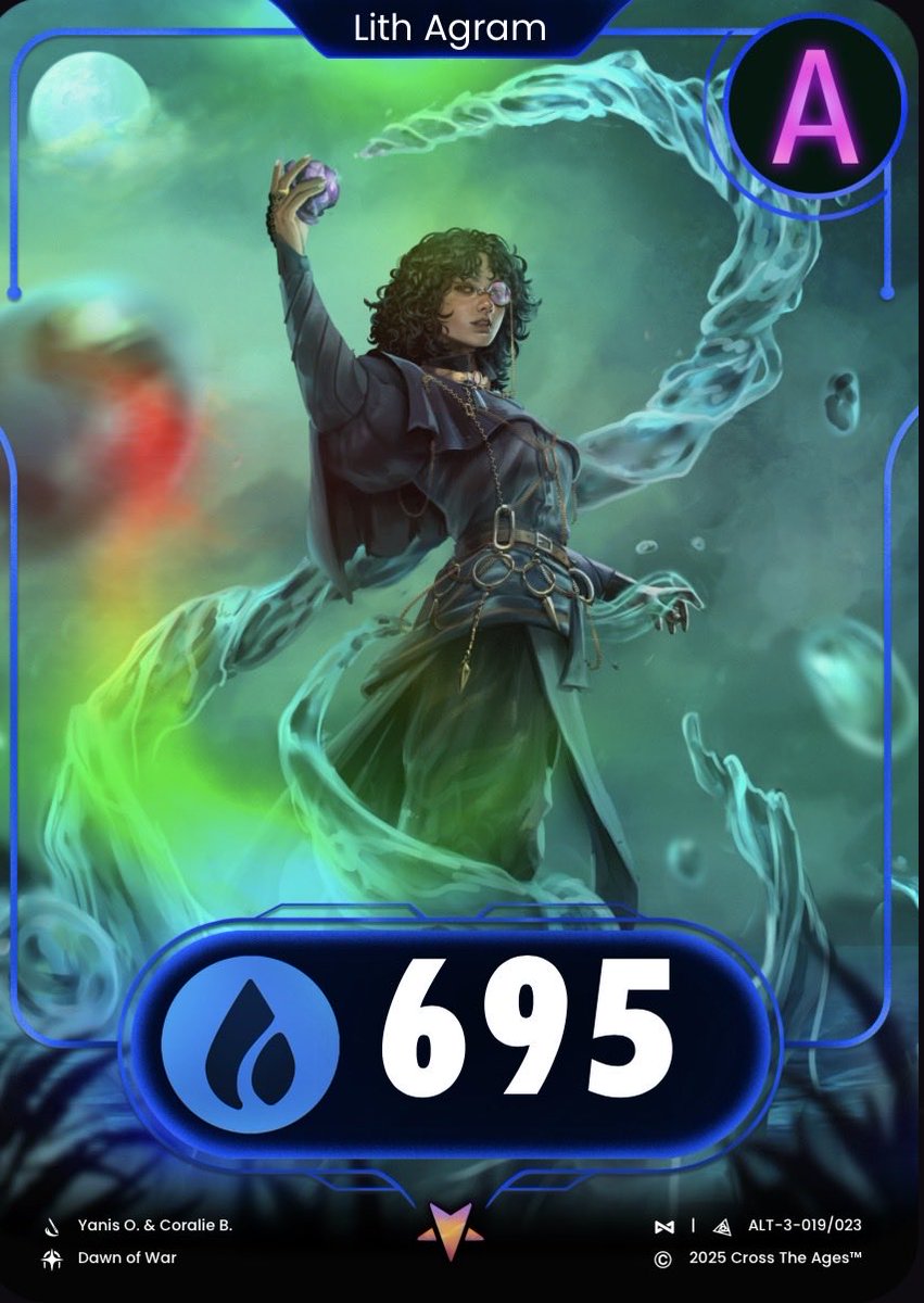 Magnifiques cartes exclusives de <a href="/YOuaglal/">Yanis Ouaglal</a> et Coralie B. disponibles dans le shop de <a href="/CrossTheAges/">Cross The Ages</a> !! La version alternative est vraiment superbe 🔥