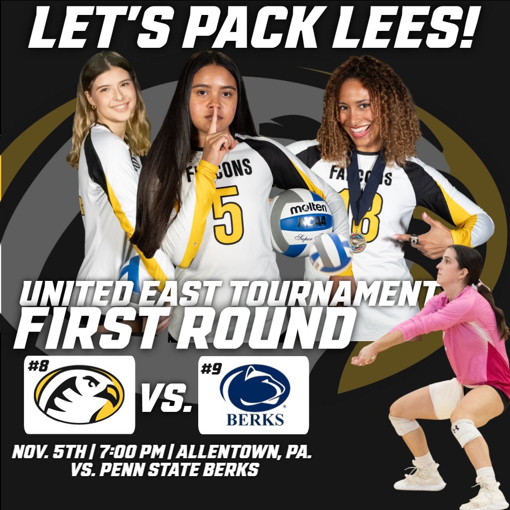 CCCFalcons's tweet photo. 🏐MATCH DAY!🏐

@CedarCrestVB opens play in the United East Conference Tournament with a First Round match against Penn State Berks at 7:00 PM!

Let's pack Lees Gymnasium to support our Falcons!

📊🖥: https://t.co/WDD5v6Ach3…

#GoFalcons #ProtectTheNest #SoarHigher #d3vb https://t.co/MTv1gwnn7l