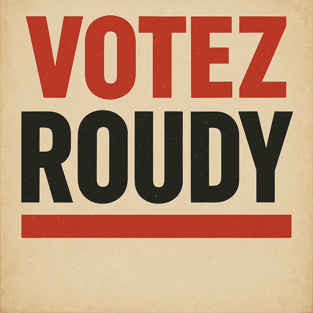 Alors que la finale tant attendu pour le futur nom de la mascotte de <a href="/EAGuingamp/">En Avant Guingamp</a>  débute en fin de journée, l’heure est grave ! 

Il faut voter en masse pour Roudy ! Un nom court, simple pour les enfants en lien avec notre stade de Roudourou ❤️🖤