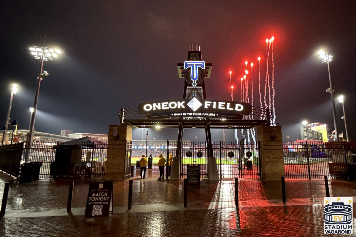 StadiumVagabond's tweet photo. 📍 Stadium: ONEOK Field, Tulsa, OK
🏟️ Home of FC Tulsa (USL-C) & Tulsa Drillers (AA)
📆 Opened: 2010
🎟️ Capacity: 7,833
📸 Photos from FC Tulsa 3-0 win over Colorado Springs Switchbacks FC on 10/25/25
#StadiumVagabond #OneokField #Tulsa #TulsaDrillers #FCTulsa https://t.co/UbwtgFabuQ