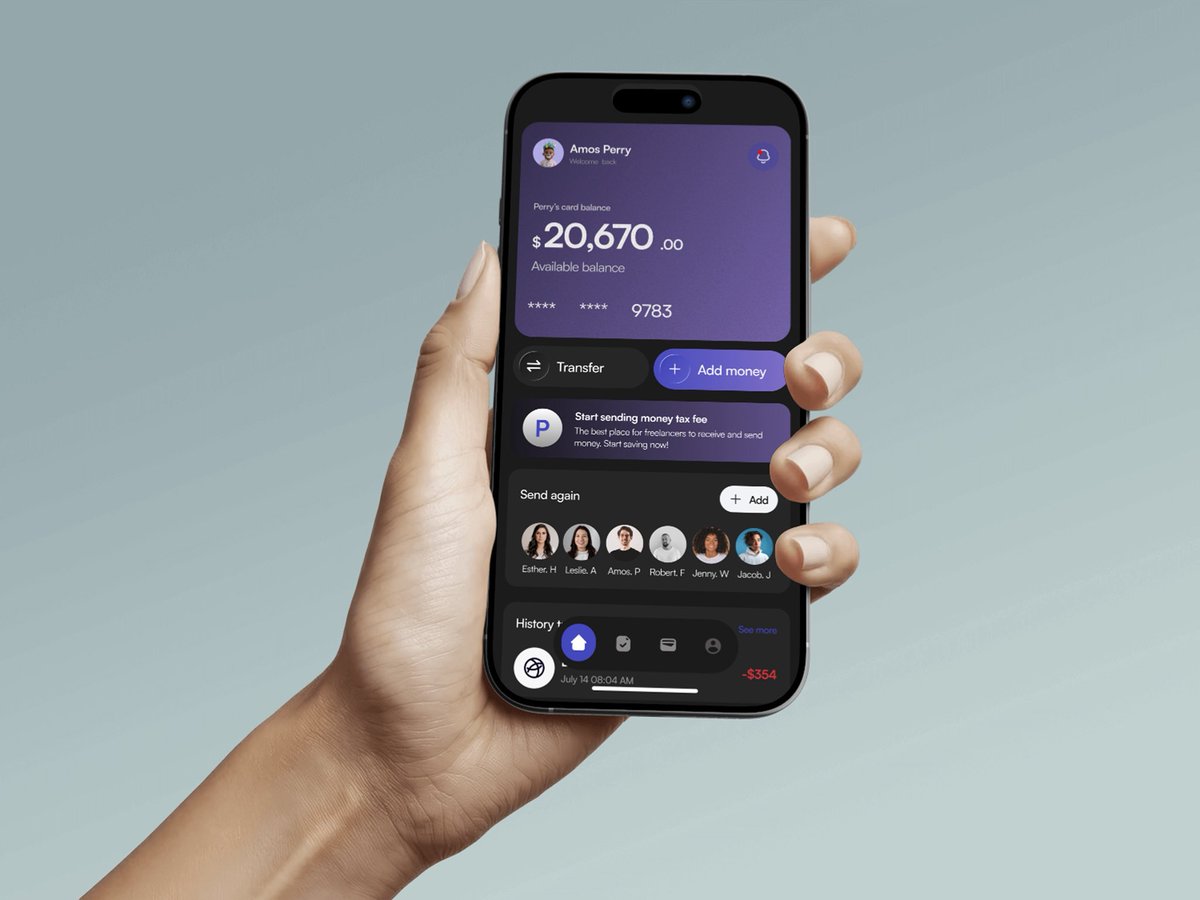 Perz_D_Designer's tweet image. Playing around with two dashboard styles 💸

Which one makes checking your balance feel more fun — A or B? 👀 #UIDesign #FintechApp”