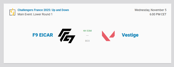 flopdibidonvlr's tweet image. Pour inaugurer ce compte, je vous invite à aller soutenir deux de nos membres ce soir chez F9.

@Helas_vlr &amp;amp; @poethFPS 
suite a une défaite contre Erah Esport, ce soir ils commenceront dans le lower bracket contre VALIANT Academy a 18h ! 

Lien du live juste en bas 👇 
#FDBONTOP