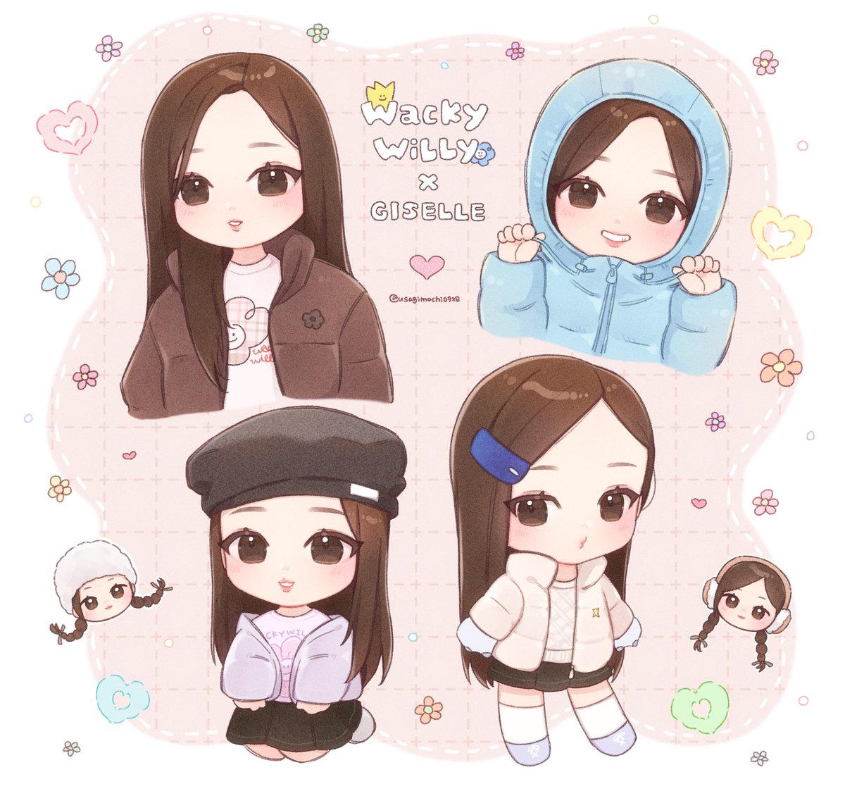 Wacky WiLLy × GISELLE 🤎🩵🤍🧸
#GISELLE