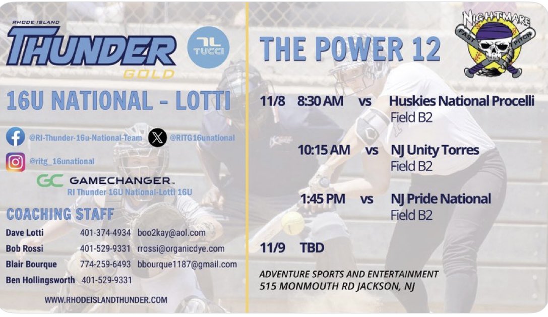 JSingh2028's tweet image. I finished with a .444 BA with a .545 OBS at the Champions Elite Showcase in GA. This weekends NJ schedule is posted below. 
@RITG16unational @BobRossiRITG @Thunderjam134 @tucci_limited @prepsoftball @D1softball @ExtraInningSB