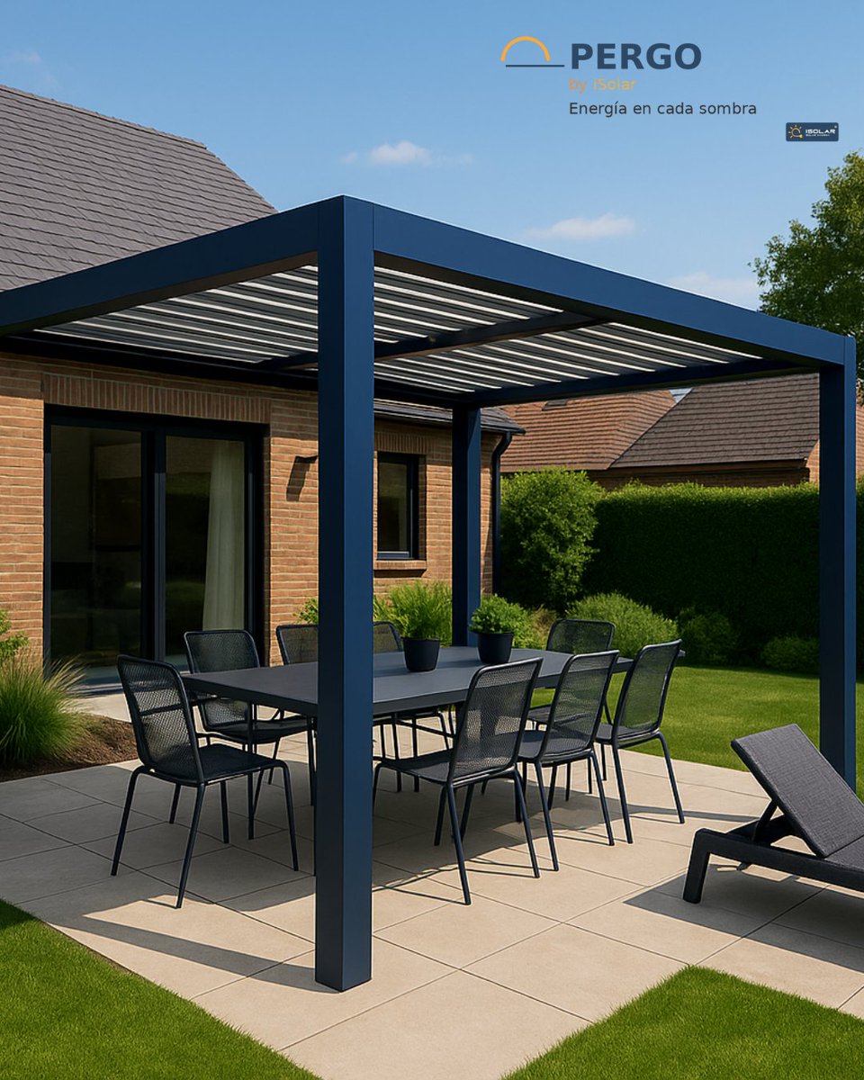 isolar_es's tweet image. #PERGO by #iSolar: diseño y energía bajo un mismo techo. Convierte tu terraza o aparcamiento en una fuente de #energiasolar 

Si estás pensando en preparar tu espacio para la próxima primavera/verano…
👉 Contacta con nosotros: isolarenergia.es/contacto
#Sostenibilidad #Autoconsumo