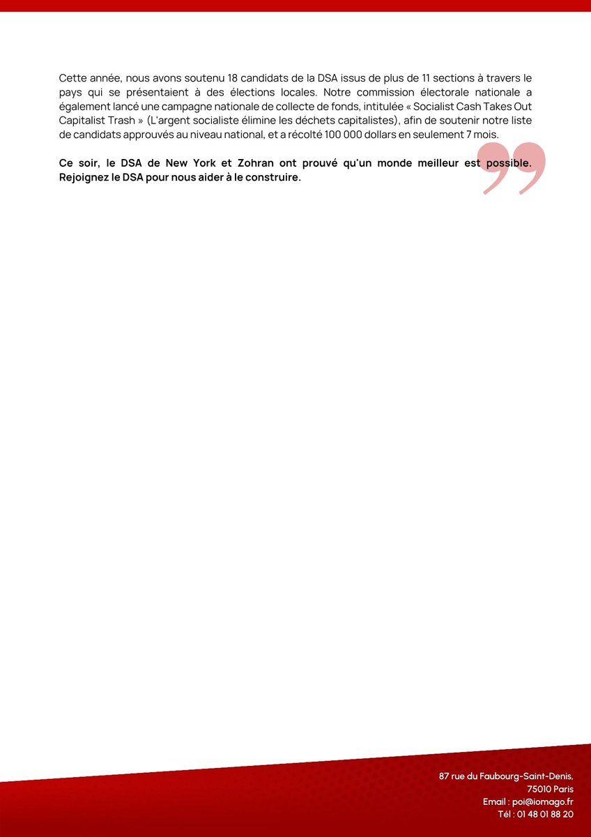 🔴 LE POI INFORME
Mamdani élu maire de New-York : Déclaration de DSA