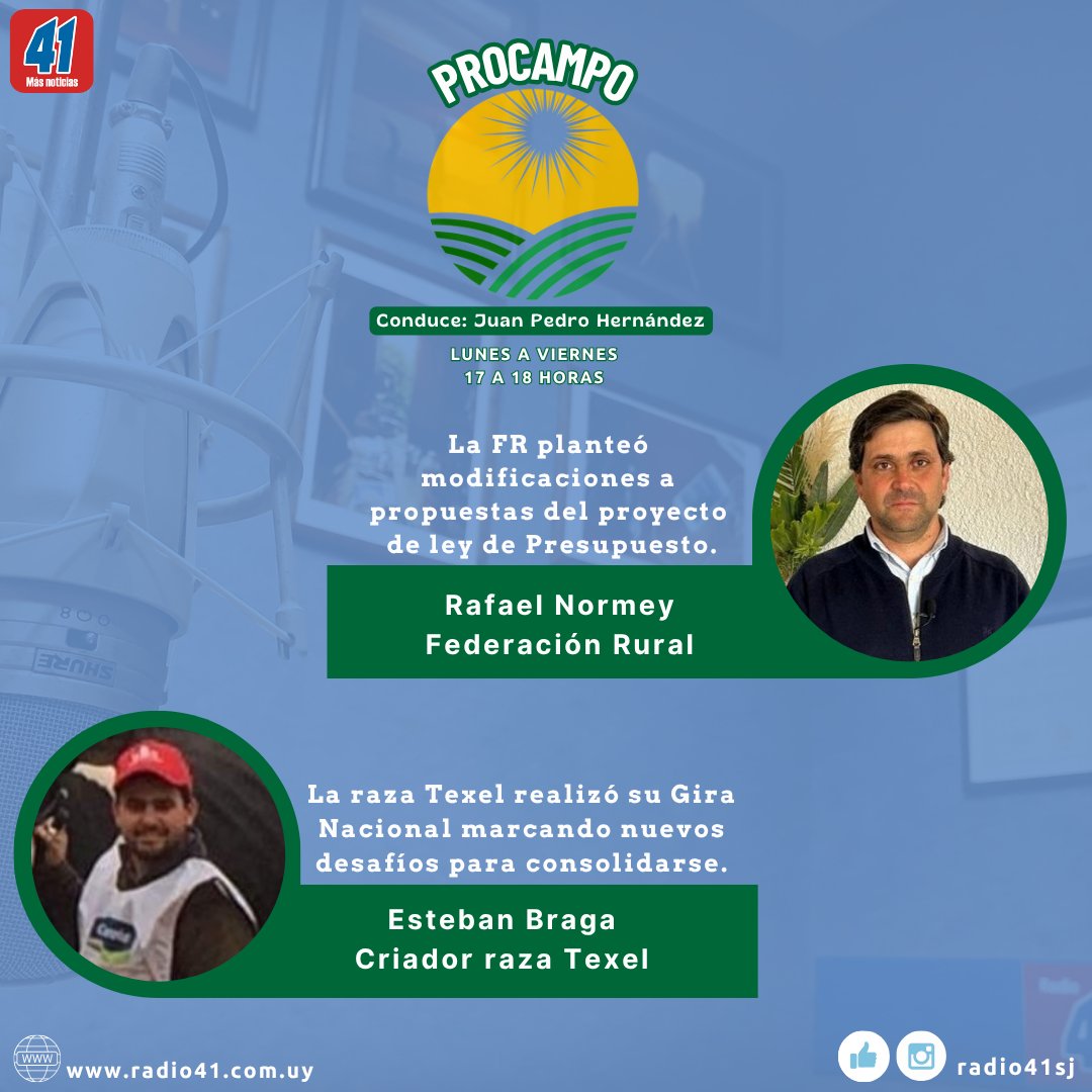 radio41sj's tweet photo. Hoy en #Procampo
Escuchanos en el 1360 AM o por https://t.co/ksSIRZBlDl https://t.co/TPng8L2x6F