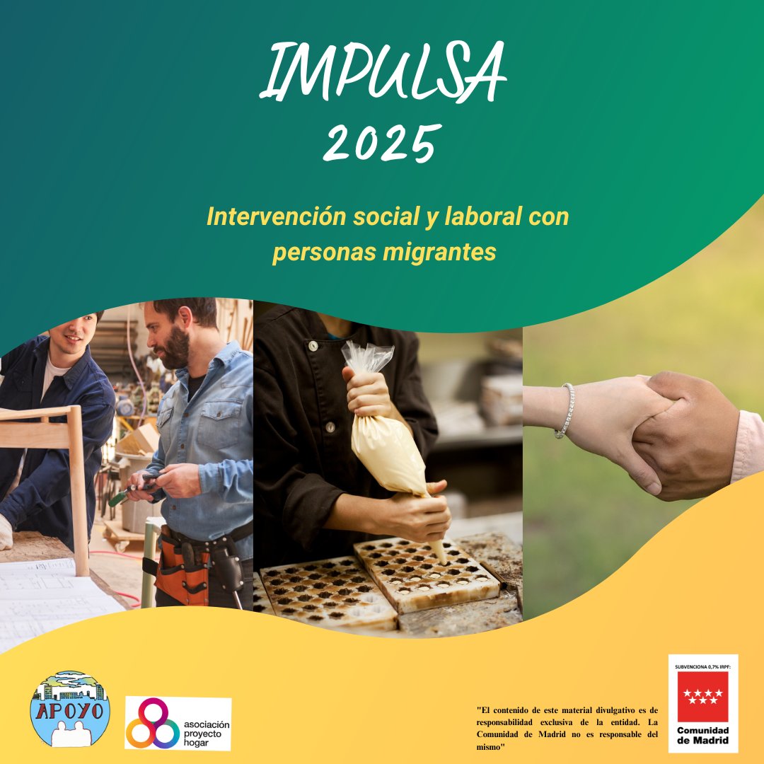 ¿Qué está pasando? pues muchas cosas...y algunas no son tan malas. En <a href="/aproyectohogar/">Asoc. Proyecto Hogar</a> seguimos trabajando porque las personas que menos oportunidades tienen, tengan más. Así de simple. #xsolidaria #Madrid #FERMAD #vulnerabilidad