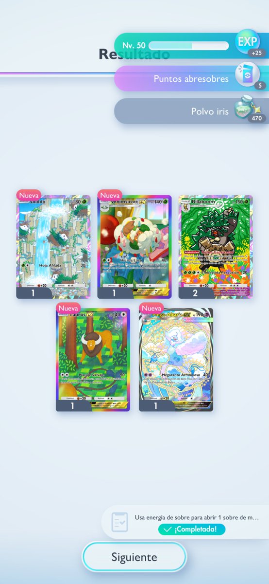 Después de jugar 1 año al Pokemon TCG Pocket al fin me sale un God Pack.