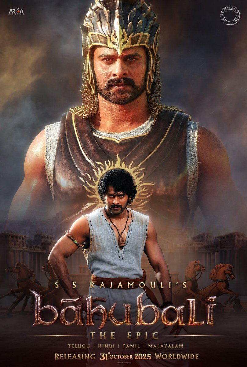 AlZahraStudio's tweet photo. Exciting news for Baahubali fans! 🎉 The newly released Baahubali: The Epic bundles both Baahubali: The Beginning and Baahubali: The Conclusion. https://t.co/XviNlhiM3X