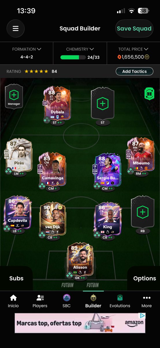JayLoFN's tweet photo. @TeamDUXGaming Todo intrans, claudia pina, en el banquillo. 450k. Habia pensado en meter jordi por capdevila y rashford sbc? https://t.co/si7NiwoQ1u