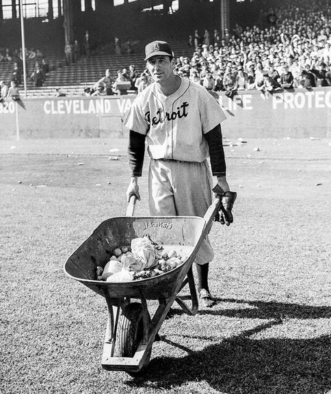 "The first day that Hank Greenberg was in the army, he and the other recruits were lined up and  the Sergeant immediately began spouting some anti-Semitic  remarks like "I don't want no Goldbergs and no Cohns in my unit."
Whereupon Hank raised his hand and says, "My name is