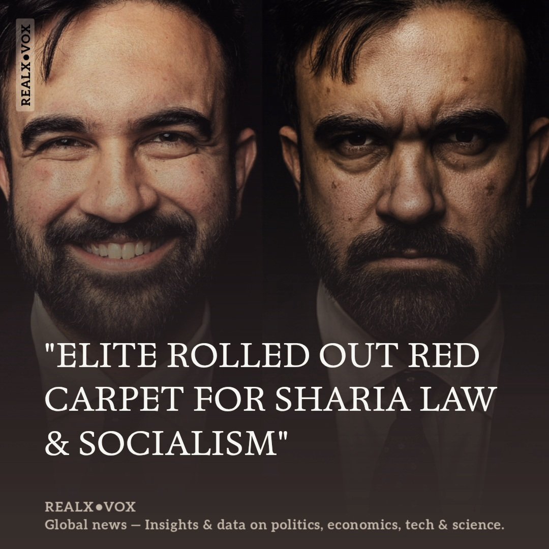 🚨 CONSERVATIVE CRITICISM OF ZOHRAN MAMDANI'S NYC WIN: "ELITE ROLLED OUT RED CARPET FOR SHARIA LAW &amp; SOCIALISM"  

🇺🇲 Social media post on November 5, 2025, slams Zohran Mamdani's mayoral win as the "elite rolling out the red carpet for Sharia law &amp; socialism," labeling both