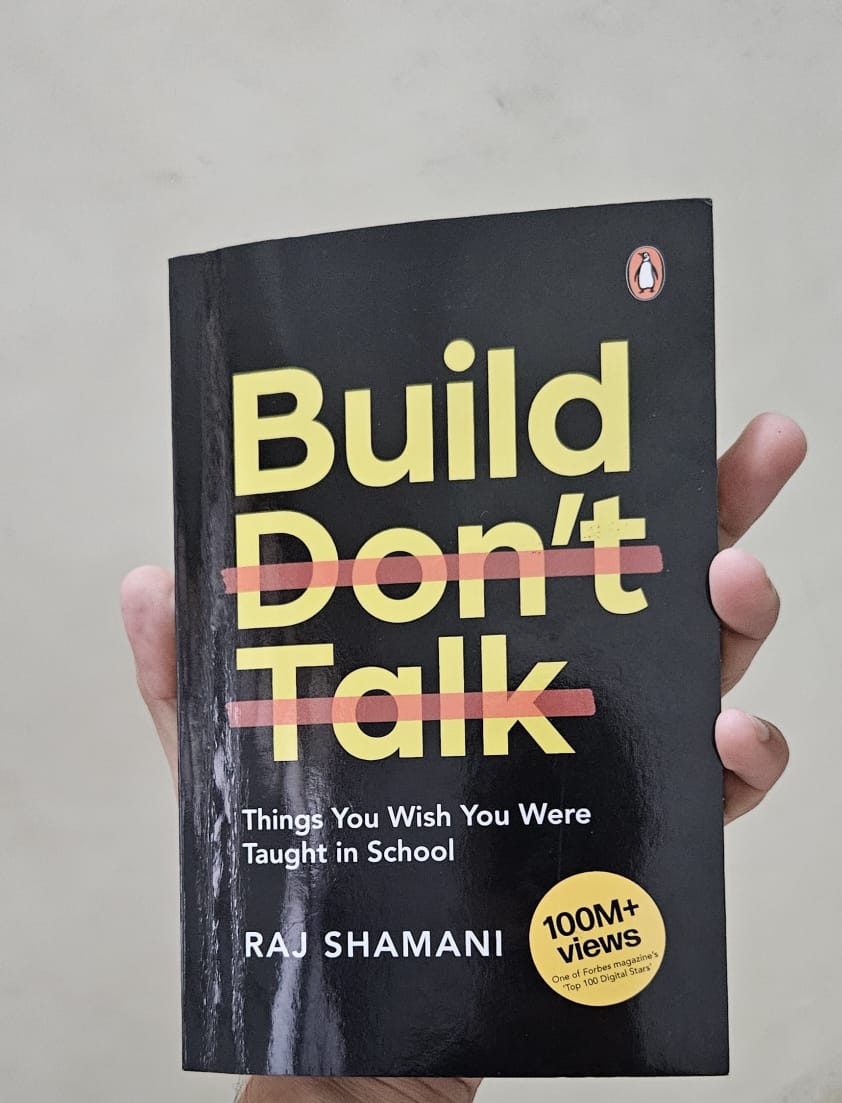 subishnoi29's tweet photo. Currently diving into Build, Don’t Talk by Raj Shamani — and honestly, it’s giving me that extra push to try new skills and actually build something real.
Thanks @RajShamani for the inspiration 🔥
#BuildDontTalk #RajShamani #SelfGrowth #LearningEveryday #books #LearningInPublic https://t.co/lUP3khQVhT