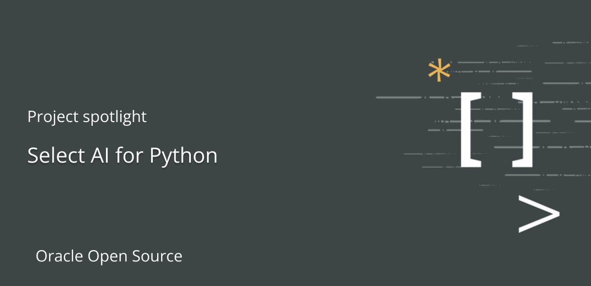 OracleOSS's tweet image. Project spotlight: Select AI for Python 🚀

This project enables you to ask questions of your database data using natural language (text-to-SQL), get generative AI responses using your trusted content (retrieval augmented generation), generate synthetic data using large language…