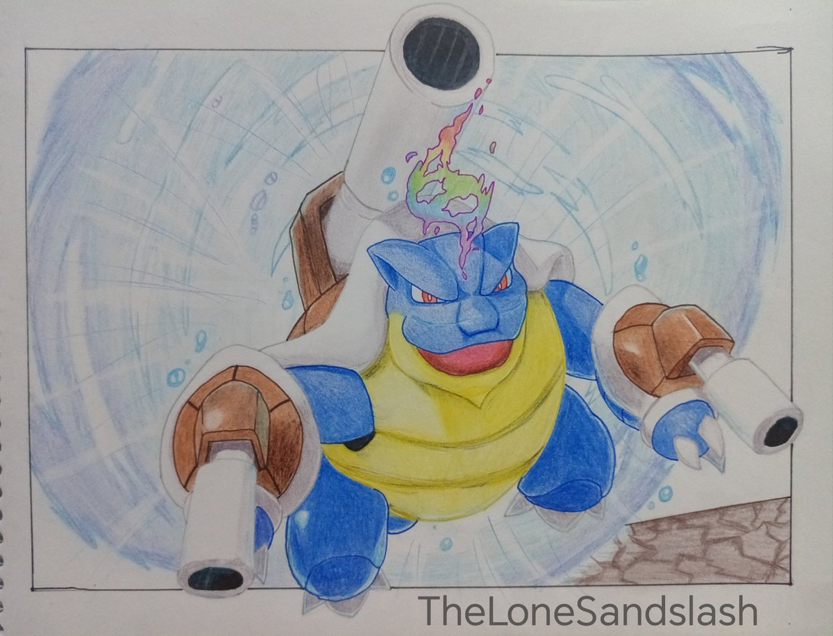 LoneSandslashV's tweet image. Day 24 of poketober 2025
Mega Blastoise.
#megablastoise #Pokemon 
#Poketober2025 #artober2025