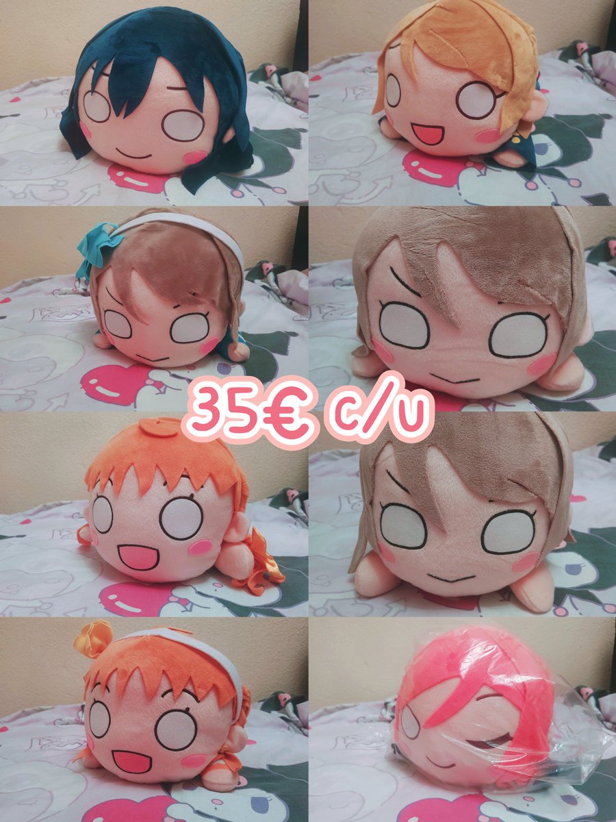 AineBerii's tweet image. Hello! I&apos;m selling the following Love Live and Sunshine nesoberis 💜
They are based in Spain.
35€ each one (+shipping costs).