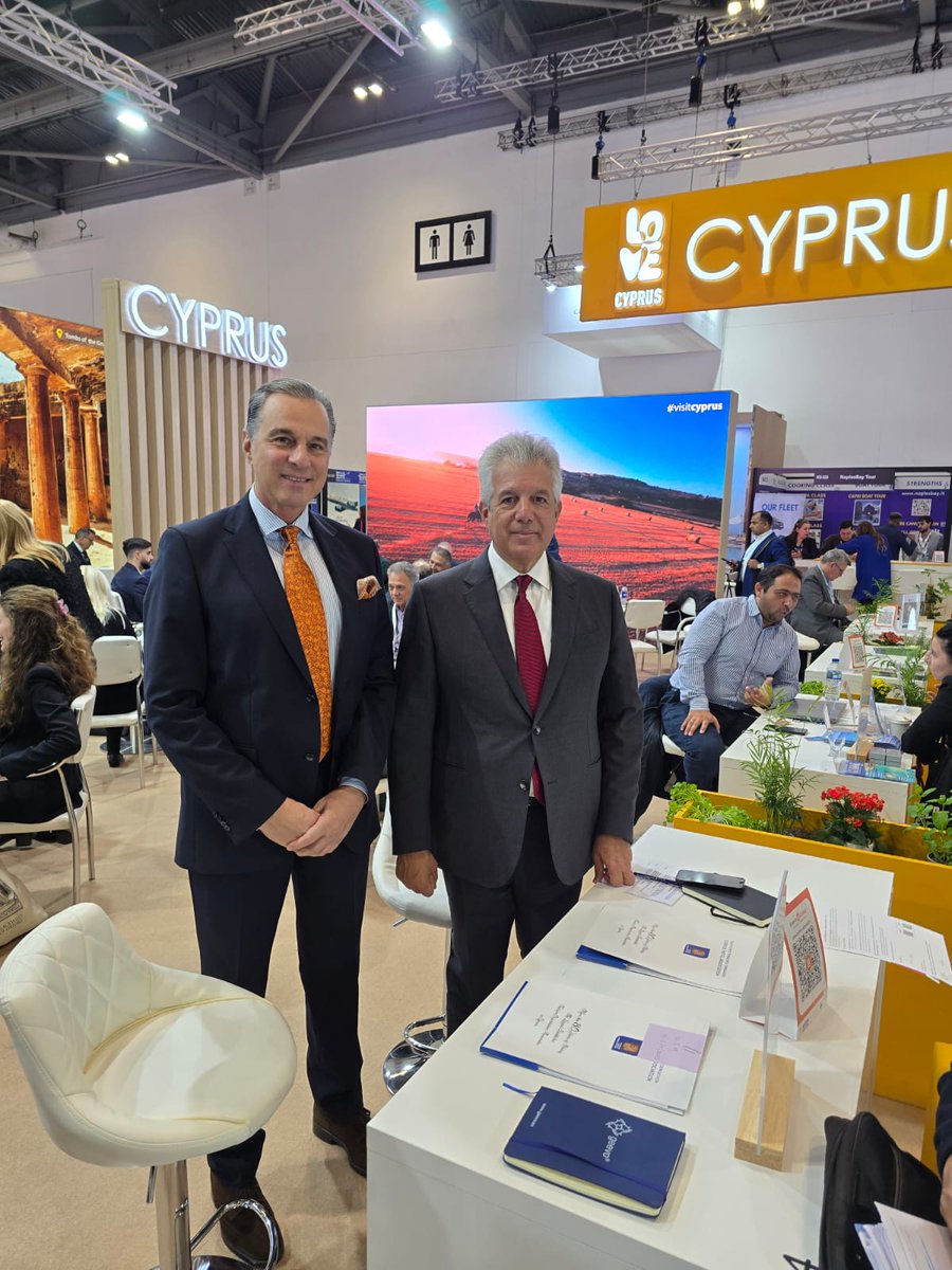 🌍 O Πρόεδρος και ο Γενικός Διευθυντής του ΠΑΣΥΞΕ στο WTM London 2025 🇬🇧

Ο Πρόεδρος του ΠΑΣΥΞΕ, κ. Θάνος Μιχαηλίδης, <a href="/ThMichaelides/">Thanos Michaelides</a>  και ο ΓΔ, Δρ. Χρίστος Αγγελίδης, <a href="/CHRISTOSANGELI6/">Christos Angelides</a> βρίσκονται στο World Travel Market (WTM) London, την κορυφαία διεθνή έκθεση τουρισμού.

Η