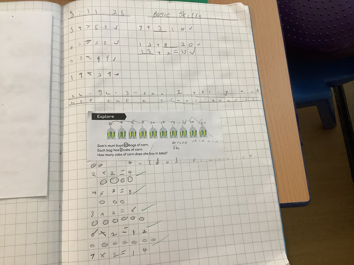 MissWhitehead7's tweet photo. The children in Yew class having been working very hard on understanding and recalling the 2 times tables 🧮 @PinehurstP #pinehurstmaths https://t.co/ps2ppbV7Og