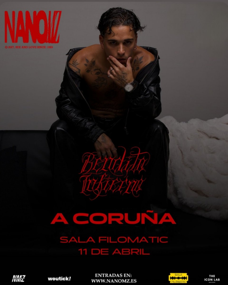 El próximo 11 de abril de 2026, la <a href="/nanomzzz/">NANO Mz</a> llega a la ciudad acompañado por primera vez de su banda para presentar su gira “2026 Tour” con su nuevo álbum Bendito Infierno.

📍@sala_filomatic
🕙 Apertura de puertas: 22:30h
🎫  woutick.com/es 

 #ACoruña