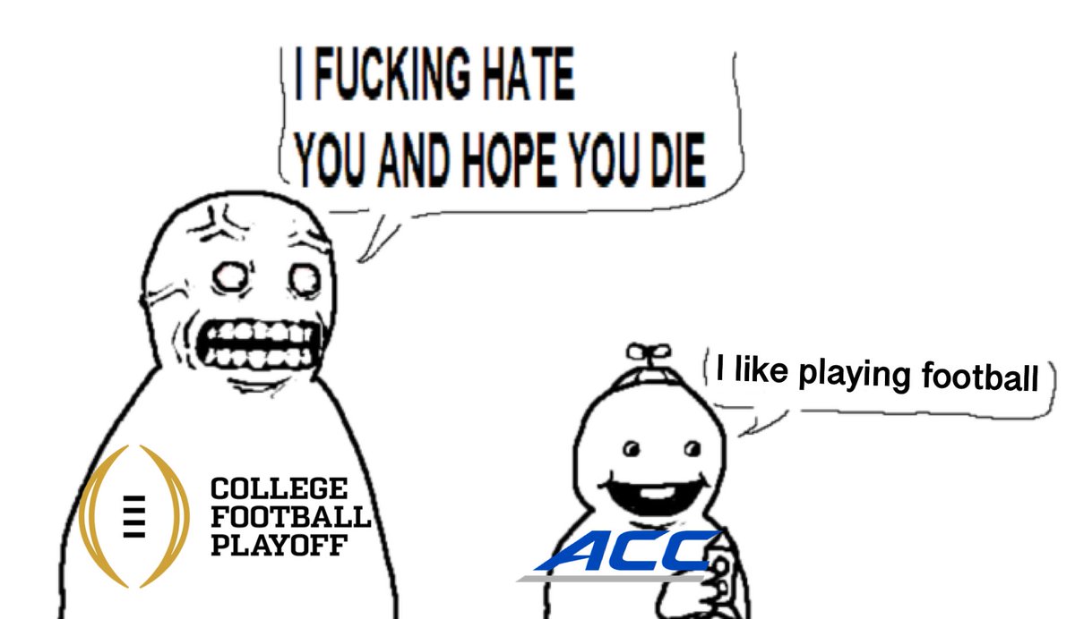 CollegeFBonX's tweet photo. The college football playoff seems to the the ACC https://t.co/UGV8juCDyu