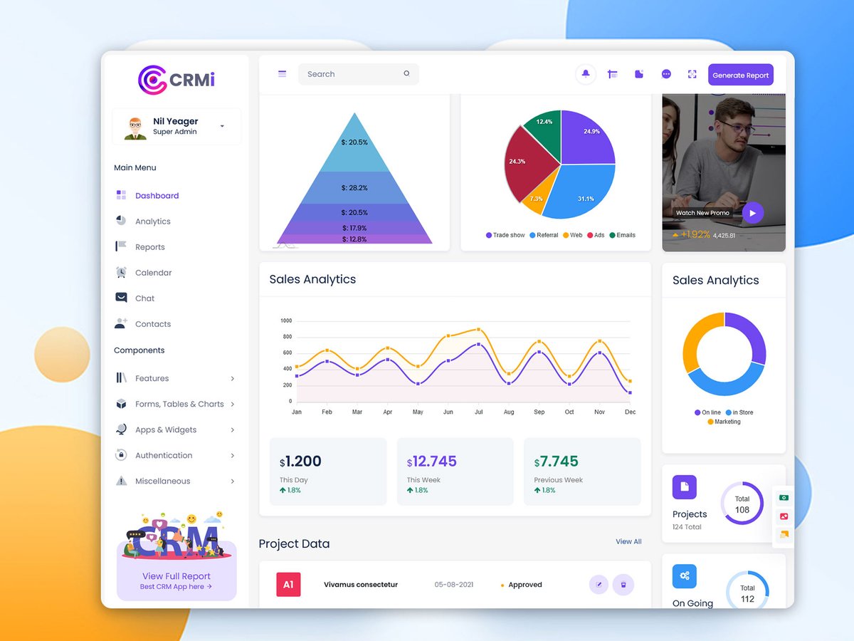 MultiStoreTheme's tweet image. Smart CRM Dashboard Template for Sales, Leads &amp;amp; Customer Relationship
.
Buy Now: themeforest.net/item/crmi-boot…
.
#crm #crmdashboard #salesdashboard #adminpanel #crmtemplate #businessdashboard #analytics #salesmanagement #customerrelationship #crmtool #bootstrapdashboard