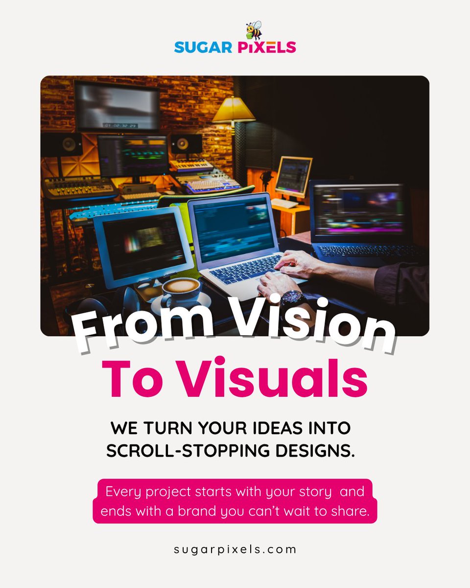 SugarPixelsInc's tweet image. Got a vision? We’ll bring it to life. 🎨

Our process combines strategy, style, and storytelling to make your brand shine online.

💫 Let’s start your project: sugarpixels.com

#BrandTransformation #DesignStudio #CreativeEntrepreneur