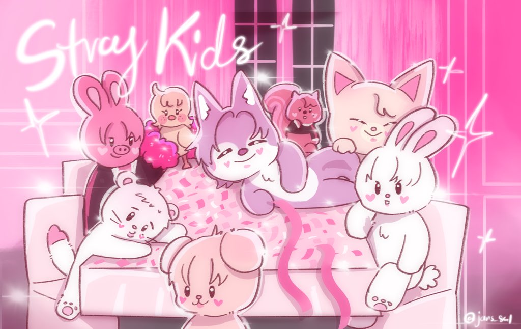 Barbie’s vibes skzoo 💞
#straykidsfanart