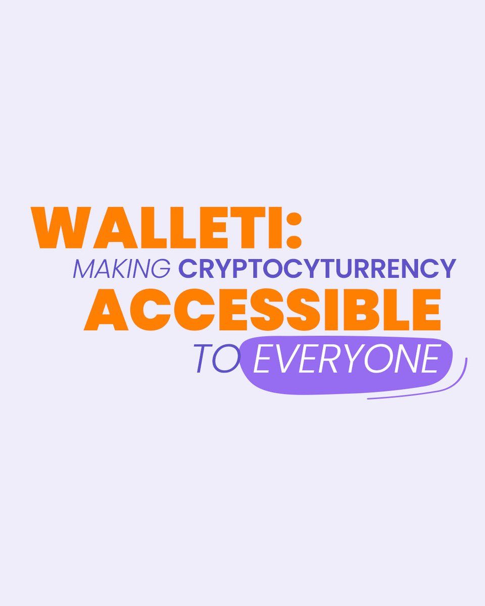 Crypto as easy as 1, 2, 3.
 
Stay ahead of the market and watch your portfolio grow.

#Walleti #CryptoSimplified  #Crypto #BitCoin #DigitalCurrencies #Crypto123