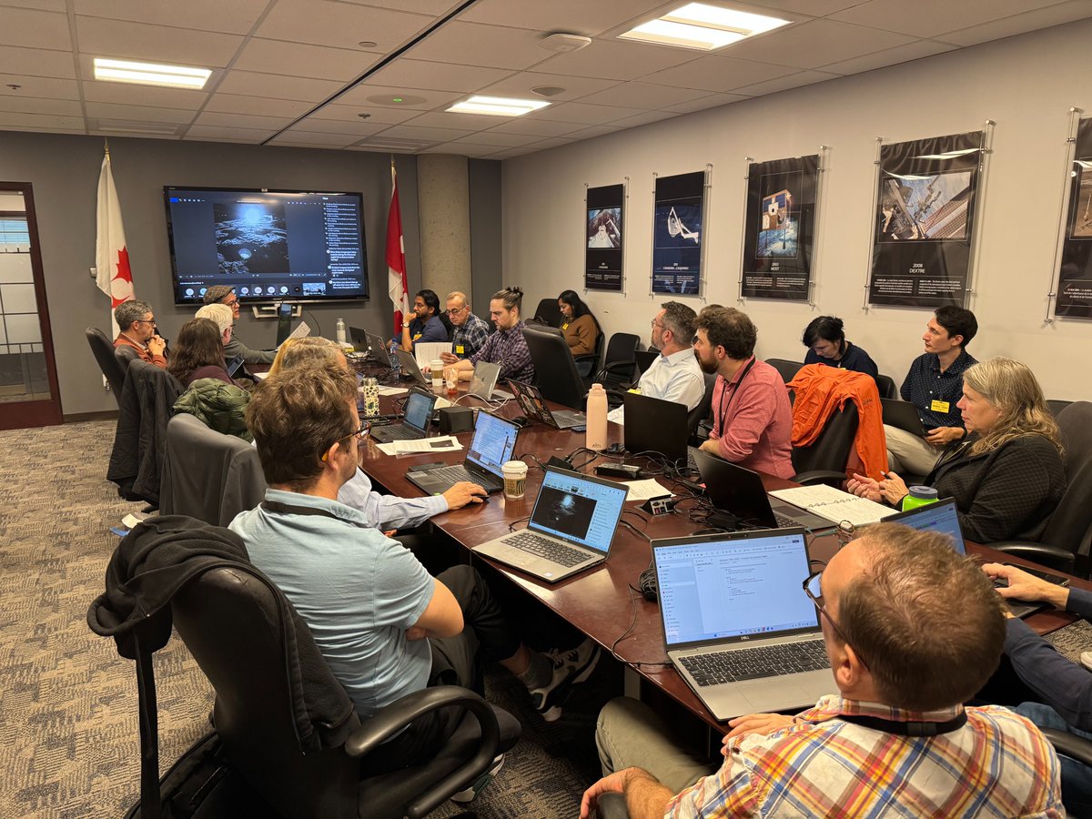 drcrater's tweet photo. Last week we held a fantastic meeting of the science team for the Canadian Lunar Rover mission at @csa_asc - Canada's first ever rover mission to the Moon! We made important progress on mission operations development, including a nigh time simulation #ToTheMoon #CdnSpace https://t.co/CYw7FP8SrO