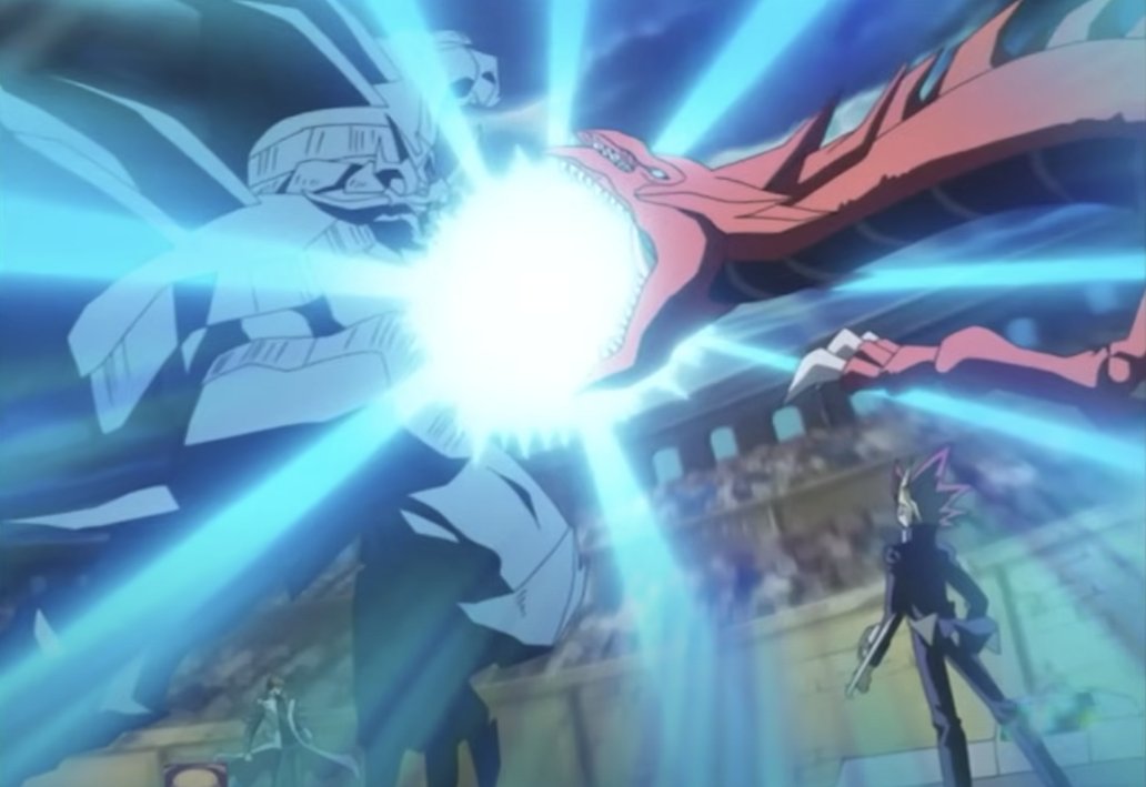 yugioh's tweet photo. What was your first reaction when you saw Slifer or Obelisk in a duel? https://t.co/w9UehuA6Ik