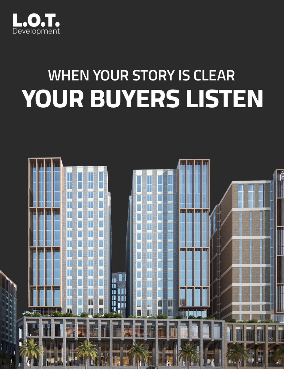 LOTDevelopments's tweet image. التميز في سوق العقارات لا يقتصر على كمية البناء، بل على مكانتك في السوق. في LOT، نساعد المشاريع على تحديد سوقها، وتعزيز حضورها.

#AhmedTaia #LOTDevelopment #FromConceptToConcrete
#MarketPositioning