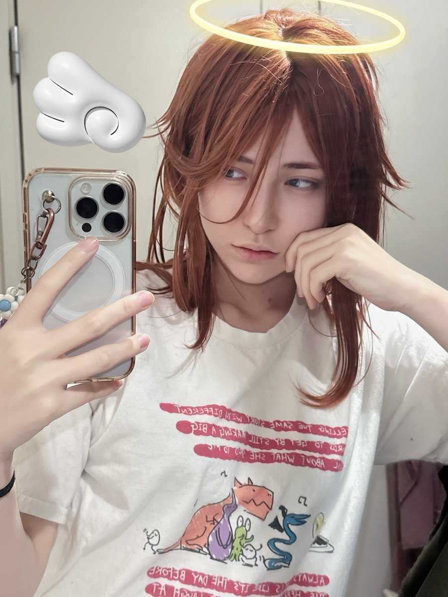 NOVAru_'s tweet image. どすっぴん失敬、ウィッグできました👼