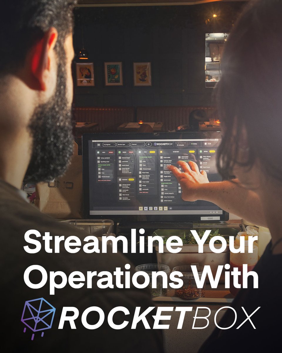 RocketBoxKDS's tweet image. In the world of food service, every second counts.

Our AI-powered KDS provides a clear, organised view of all your orders, ensuring your team can work with precision and confidence. #ordermanagementsystem #kds #kitchendisplaysystem