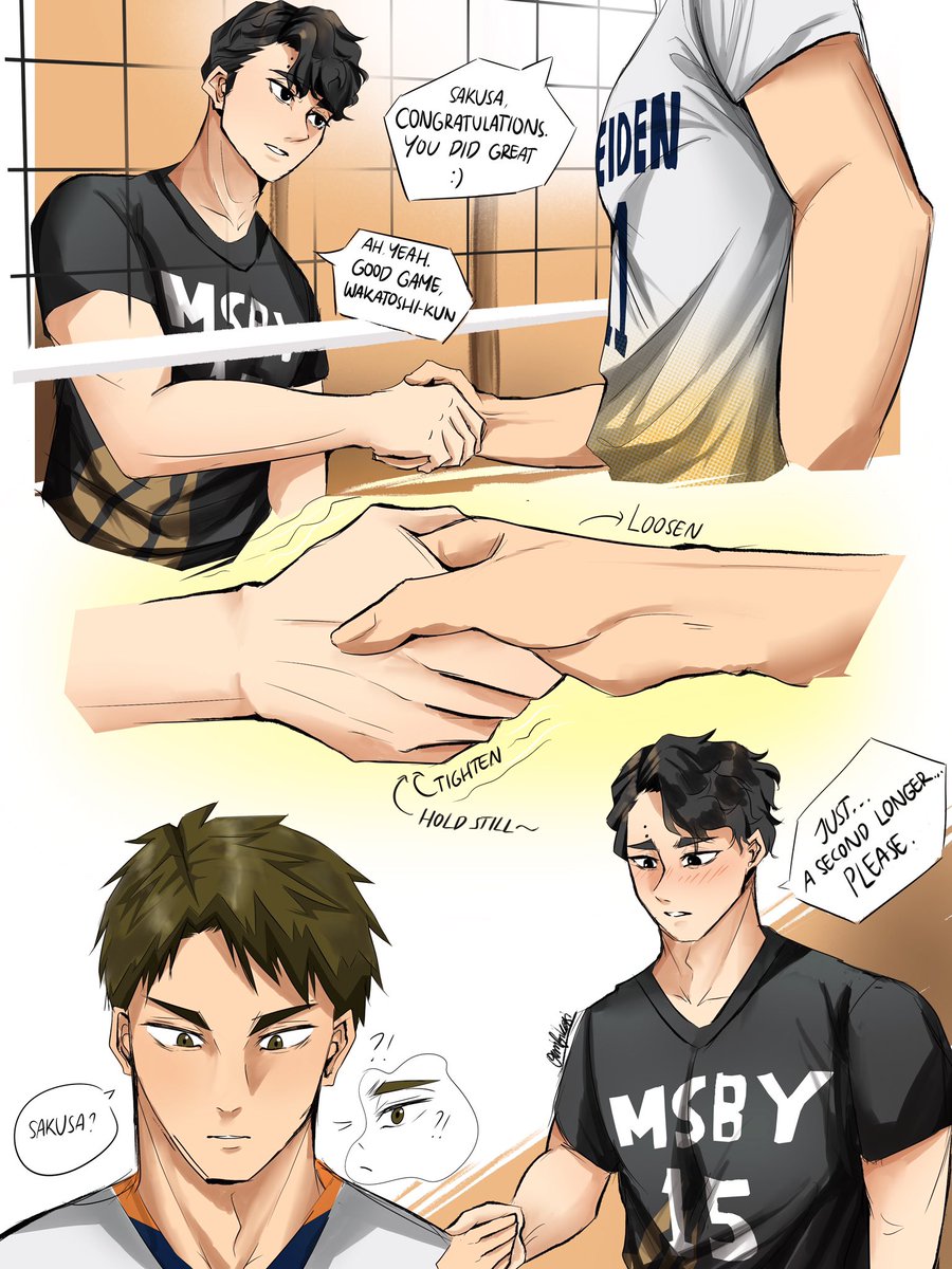 A second longer ((than he should have)) 🐮😷
#ushisaku #sakuushi