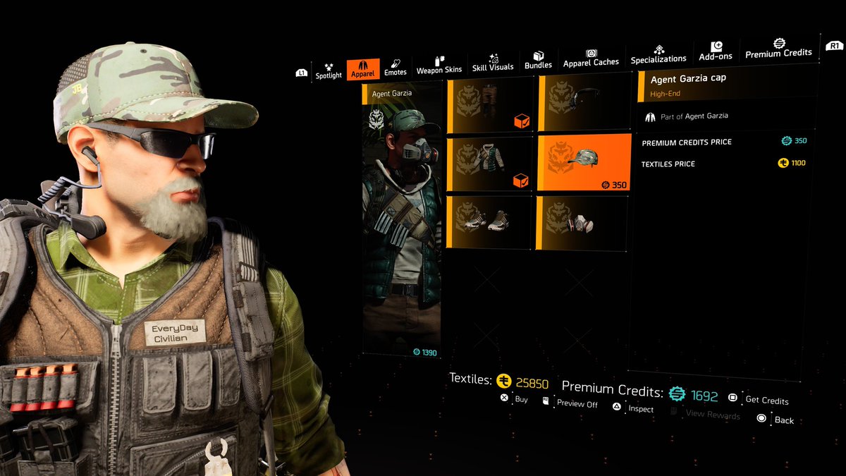 felipe227's tweet photo. @TheDivisionGame @UbisoftSupport @kamikazevondoom I came across an issue when trying to use textiles to purchase Agent Garza items. I am on PS. https://t.co/TpOIml4Sb7