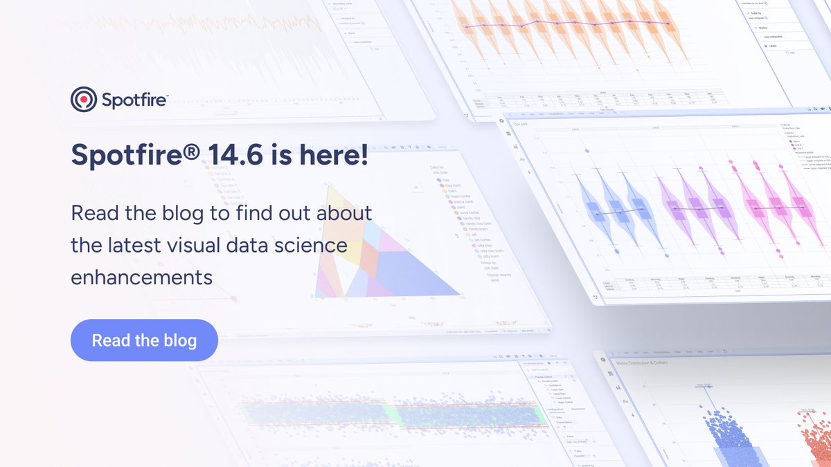 spotfire's tweet image. Spotfire® 14.6 is here!

This latest release brings together enterprise-grade stability with next-gen visual data science.

Read the blog: na2.hubs.ly/H01H74H0

#Spotfire #VisualDataScience #Release
