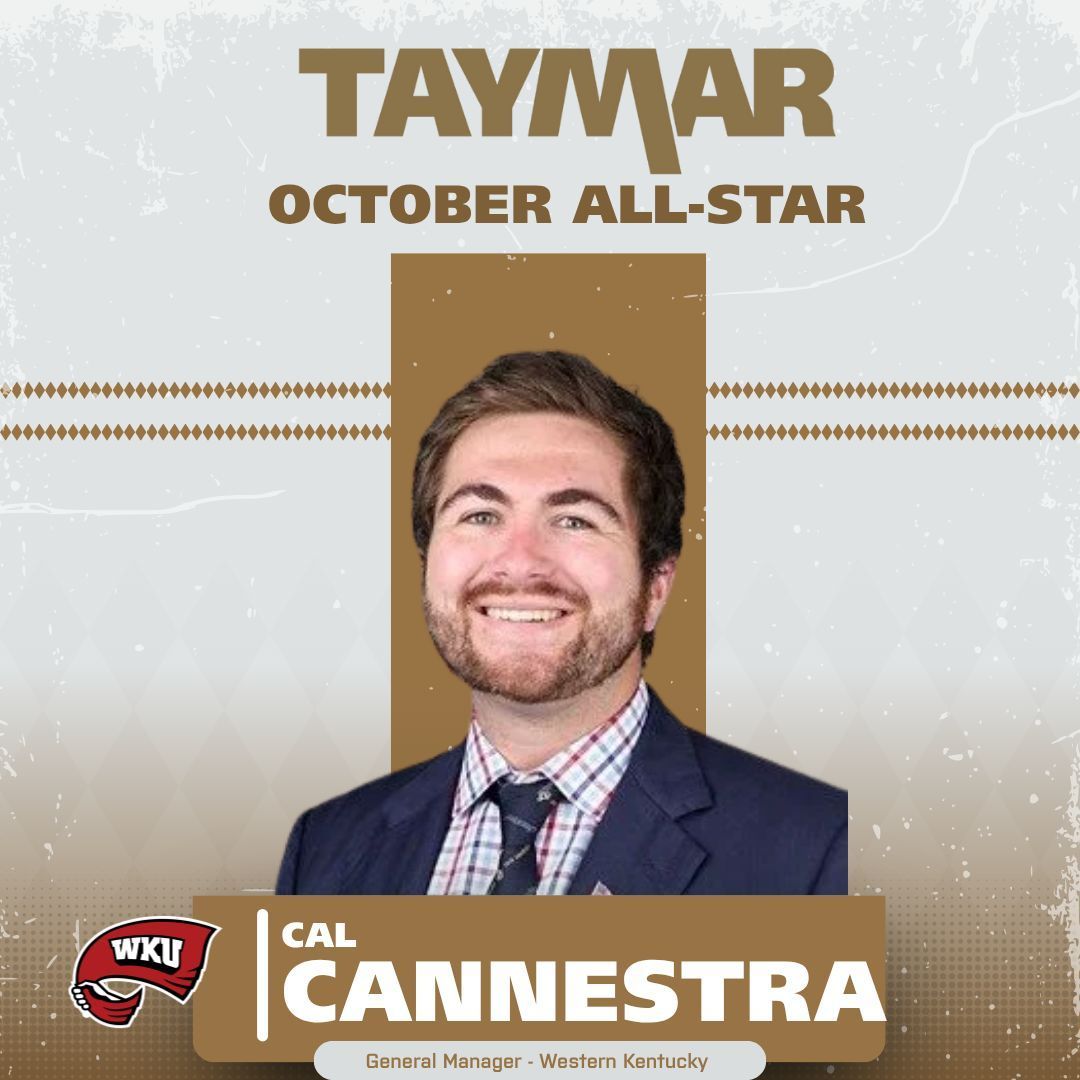 We are proud to recognize our October All Star, Cal Cannestra, General Manager of Ticket Sales and Operations at <a href="/WKUSports/">WKU Sports</a>. Cal went above and beyond for a teammate this month, modeling exactly what it means to be part of Team Taymar. Cal didn’t hesitate to jump in and