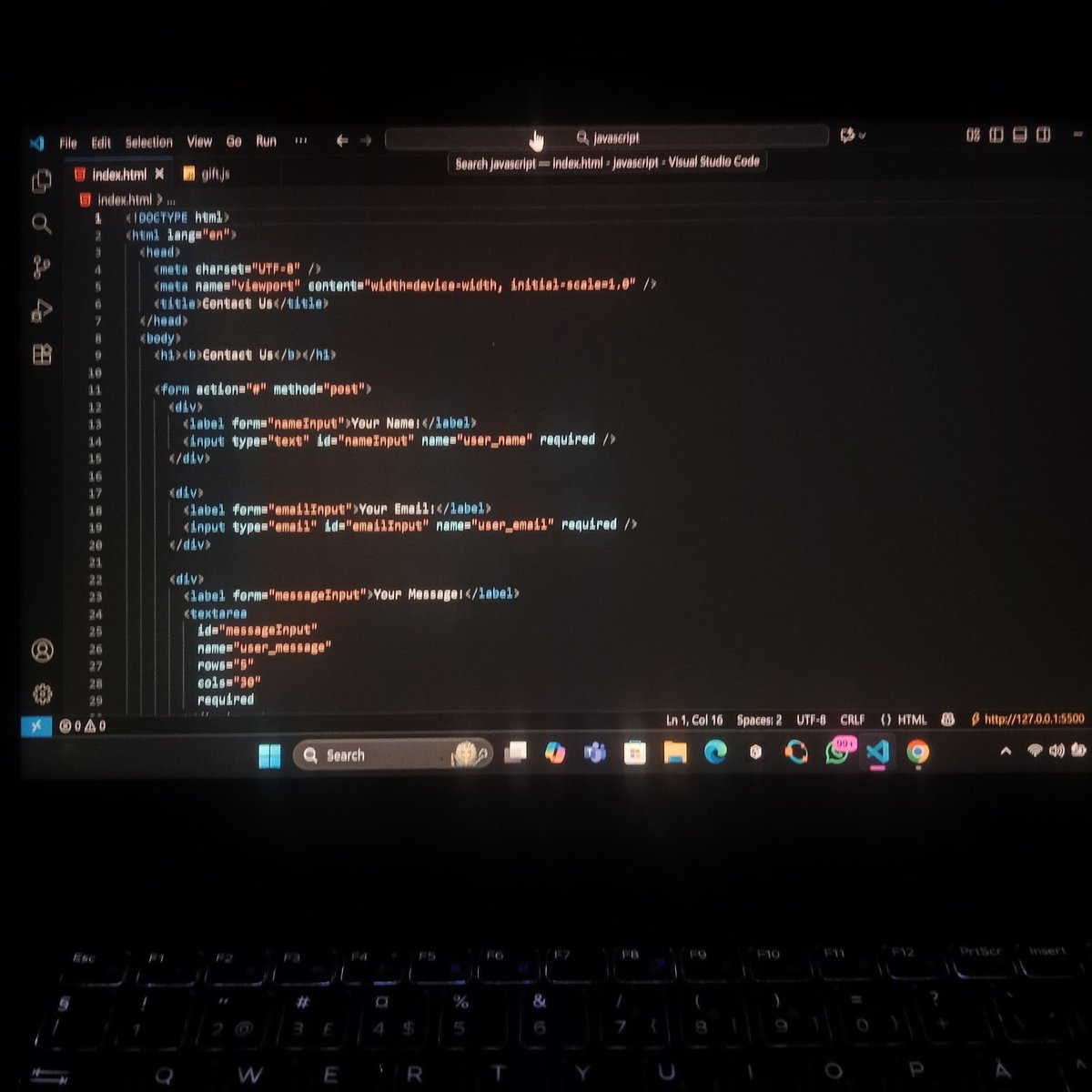 asteech_web3's tweet image. Day 5/  HTML forms.
The biggest lesson wasn’t the input fields or the buttons ; it was the label.

Instead of placing text beside an input and calling it a day, linking the label to the input is essential.

It matters for two reasons:

→ Usability
When the label is properly…