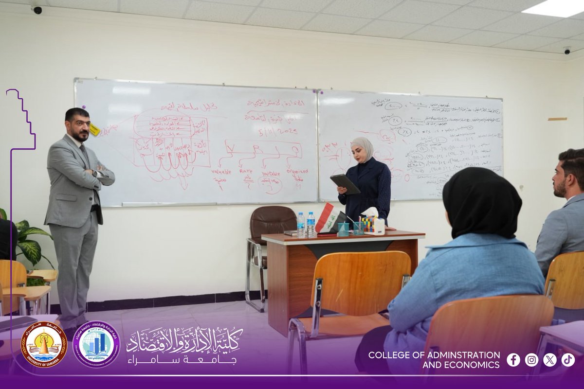 mediacoadm's tweet image. جانب من محاضرات مادة الادارة الاستراتيجية 
محاضرة الاسبوع السادس تحليل سلسلة القيمة لطلبة المرحلة الثالثة (مسائي) في قسم إدارة الأعمال، والتي قدمها المدرس الدكتور علي عبدالقادر محمود

#كلية_الإدارة_والاقتصاد_جامعة_سامراء 
#جامعة_سامراء 
#اعلام_كلية_الإدارة_والاقتصاد