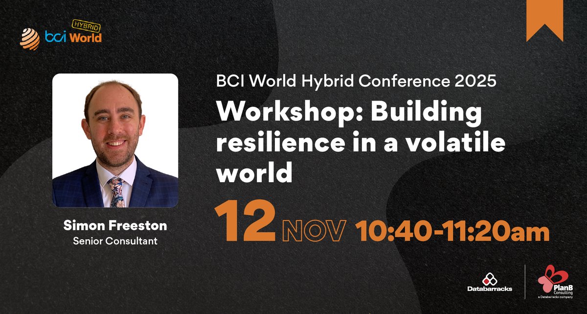 How do you build resilience when the world refuses to stay still?

At BCI World Hybrid 2025, Simon Freeston presents “Geopolitical Ripples: Building Resilience in a Volatile World”, sharing real lessons on anticipating disruption &amp; leading through uncertainty.