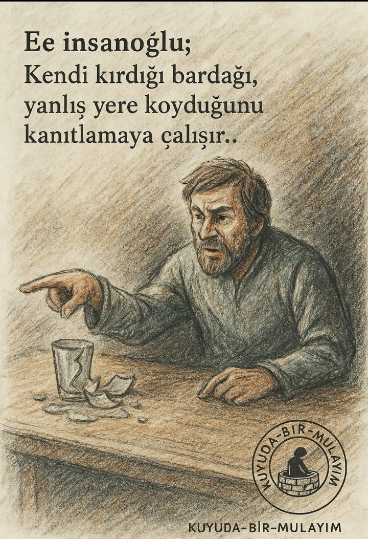 Ee insanoğlu,
Kendi kırdığı bardağı, yanlış yere koyduğunu kanıtlamaya çalışır..
.
.
.
.
.
#tefekkür #tevekkül #söz 
#patlama #Afghanistan #