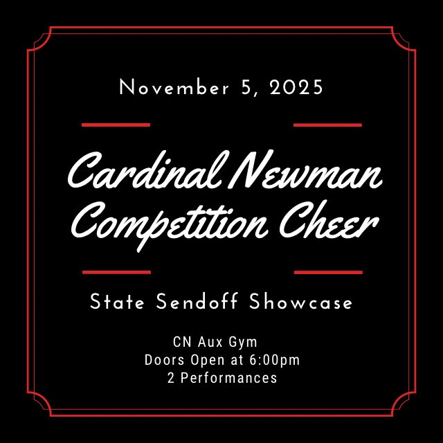 morganlea82's tweet photo. TONIGHT! @CNathletics1 Cheer performs their State Sendoff Showcase!! Come out and BE LOUD! #BackTheBird #BackToOurRoots https://t.co/3Vwqd7lezQ