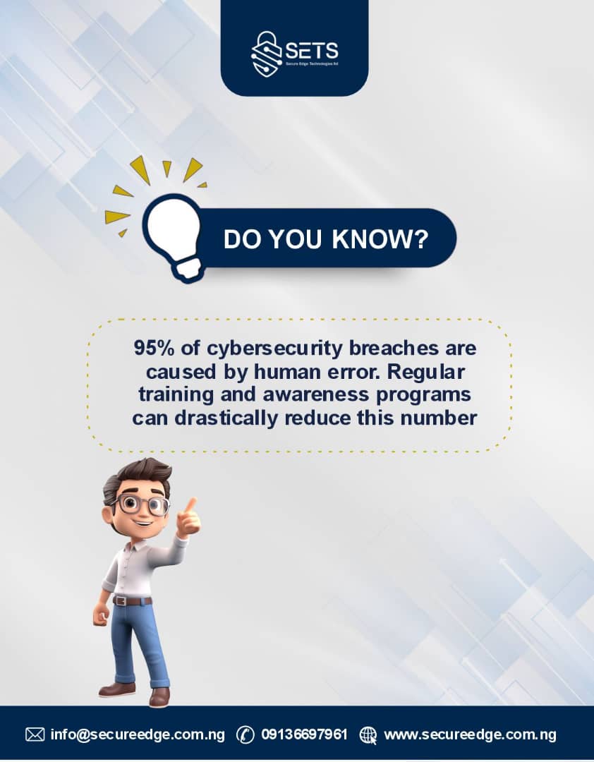 secureedgetech's tweet image. In today’s digital world, technology alone can’t keep you safe, your people play the biggest role in your organization’s defense.

That’s why SETS emphasizes continuous cybersecurity training and awareness programs empowering teams to recognize threats before they strike.